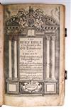BIBLE IN ENGLISH.  The Holy Bible, Containing the Old Testament and the New.  1707